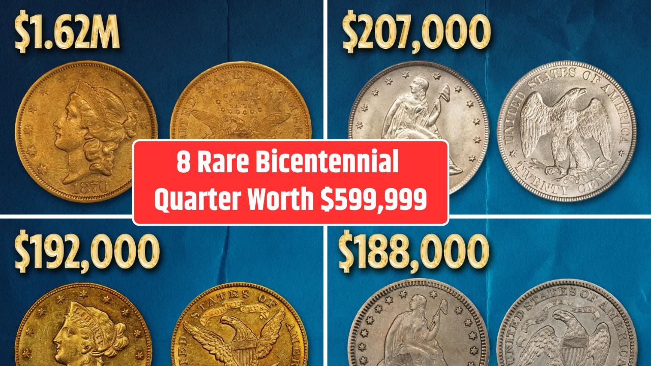 8 Rare Bicentennial Quarter Worth $599,999
